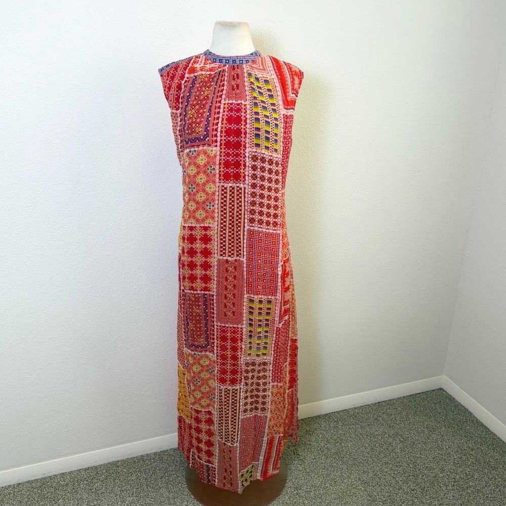 Anthropologie Tanvi Kedia Patchwork Maxi Dress Womens‎ Small Sleeveless Boho